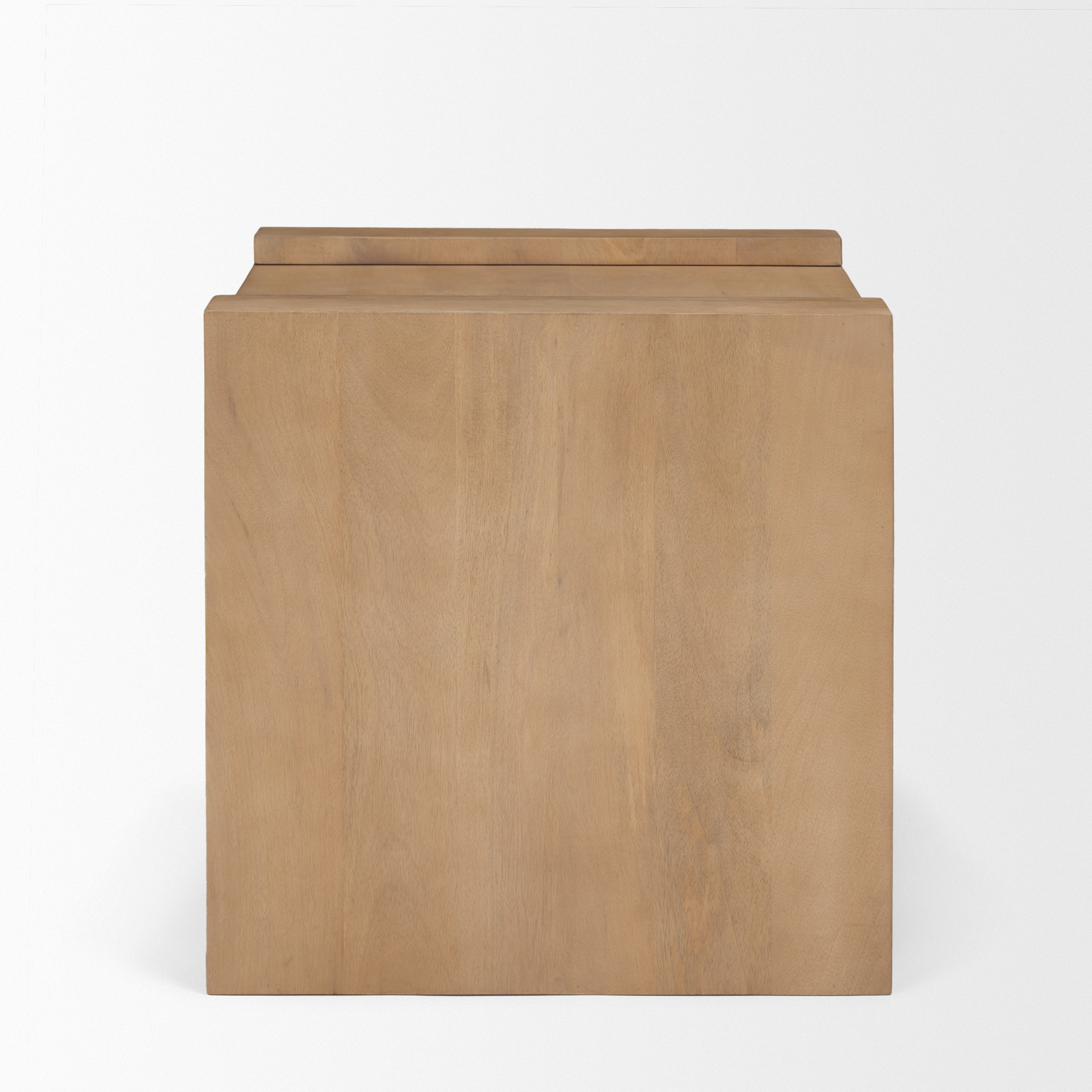 Wesson Light Brown Wood Accent Table