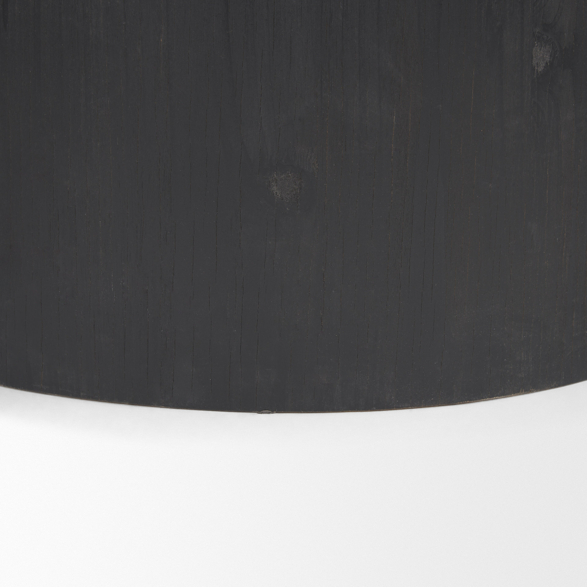 wenopa matte black wood w/ natural jute accent tables