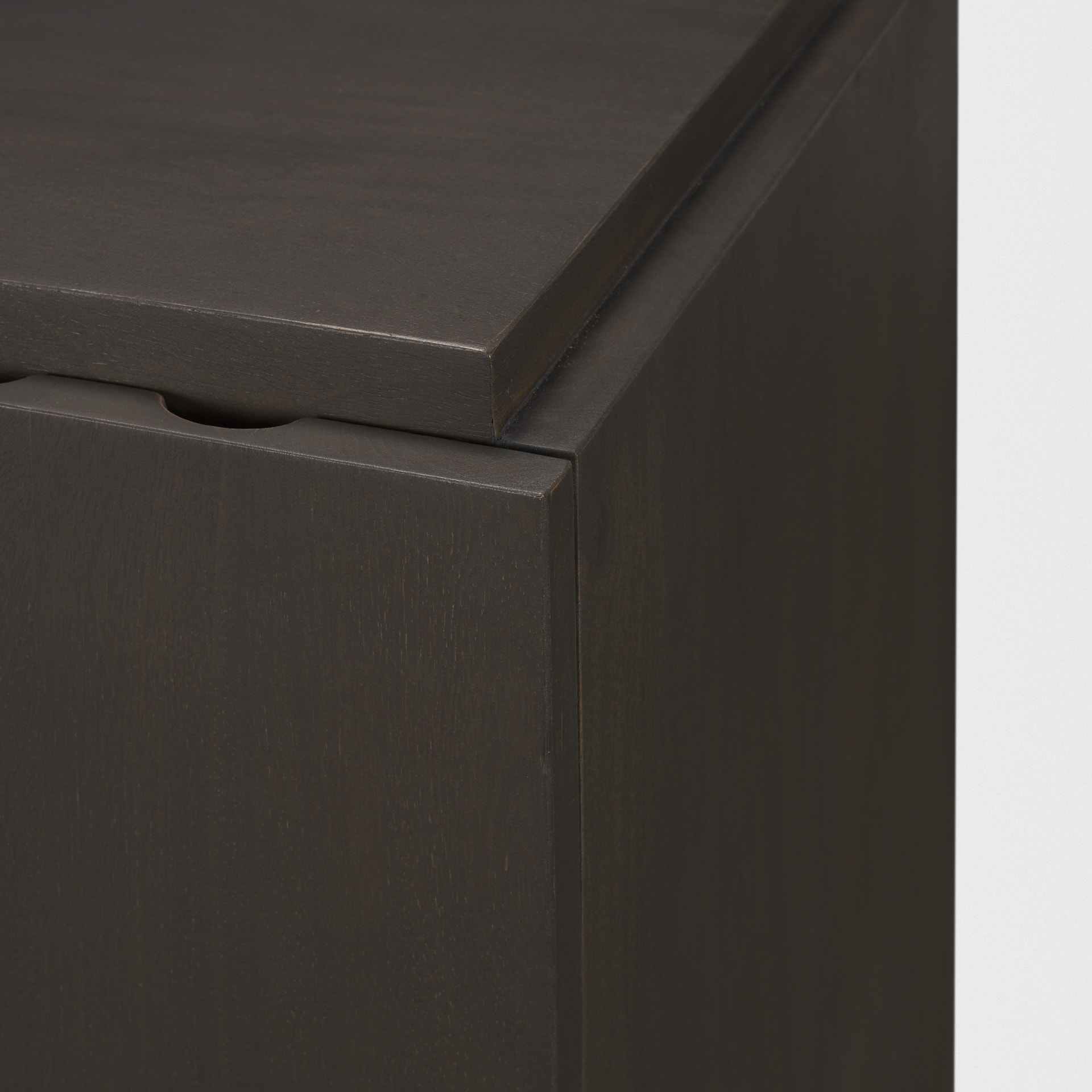wagner dark brown wood w/ arched design accent cabinet