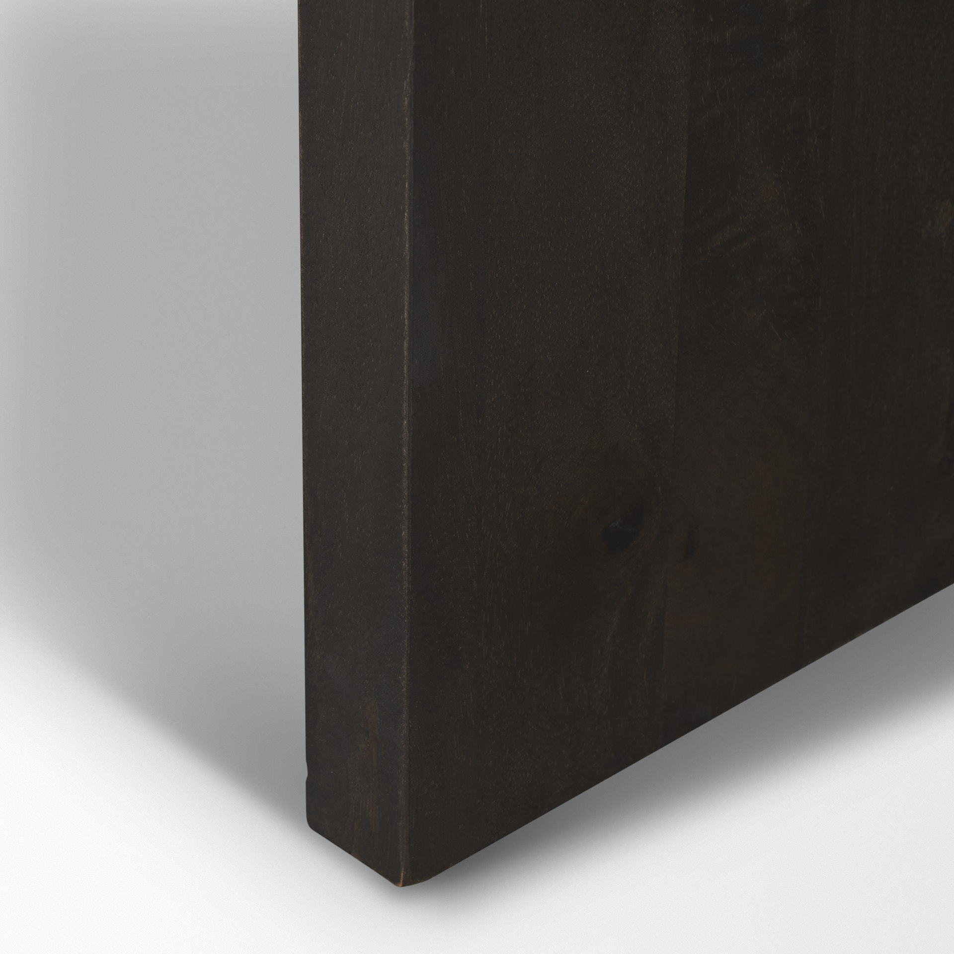 tarro brown wood w/ triangle legs coffee table