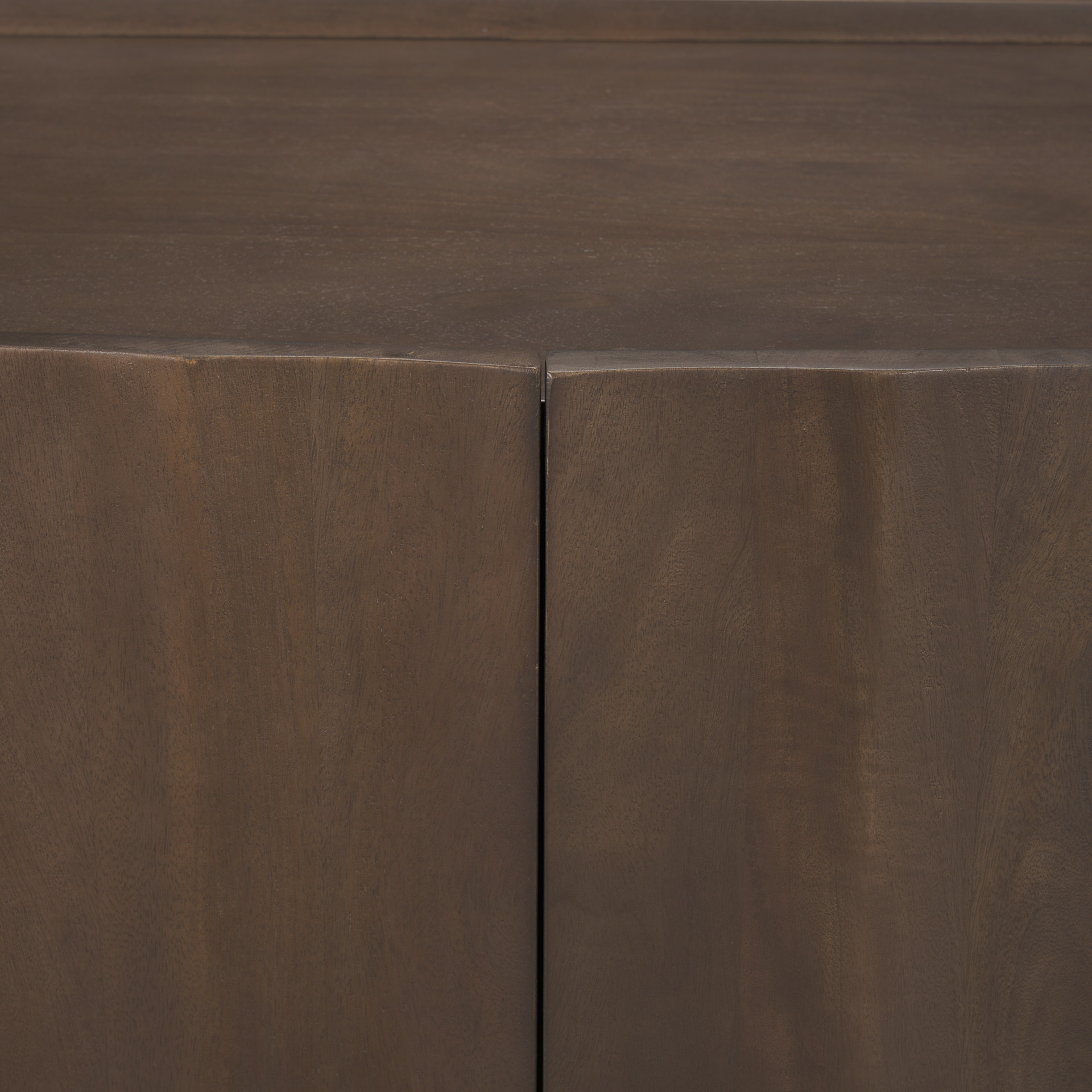 swanson dark brown wooden scalloped sideboard