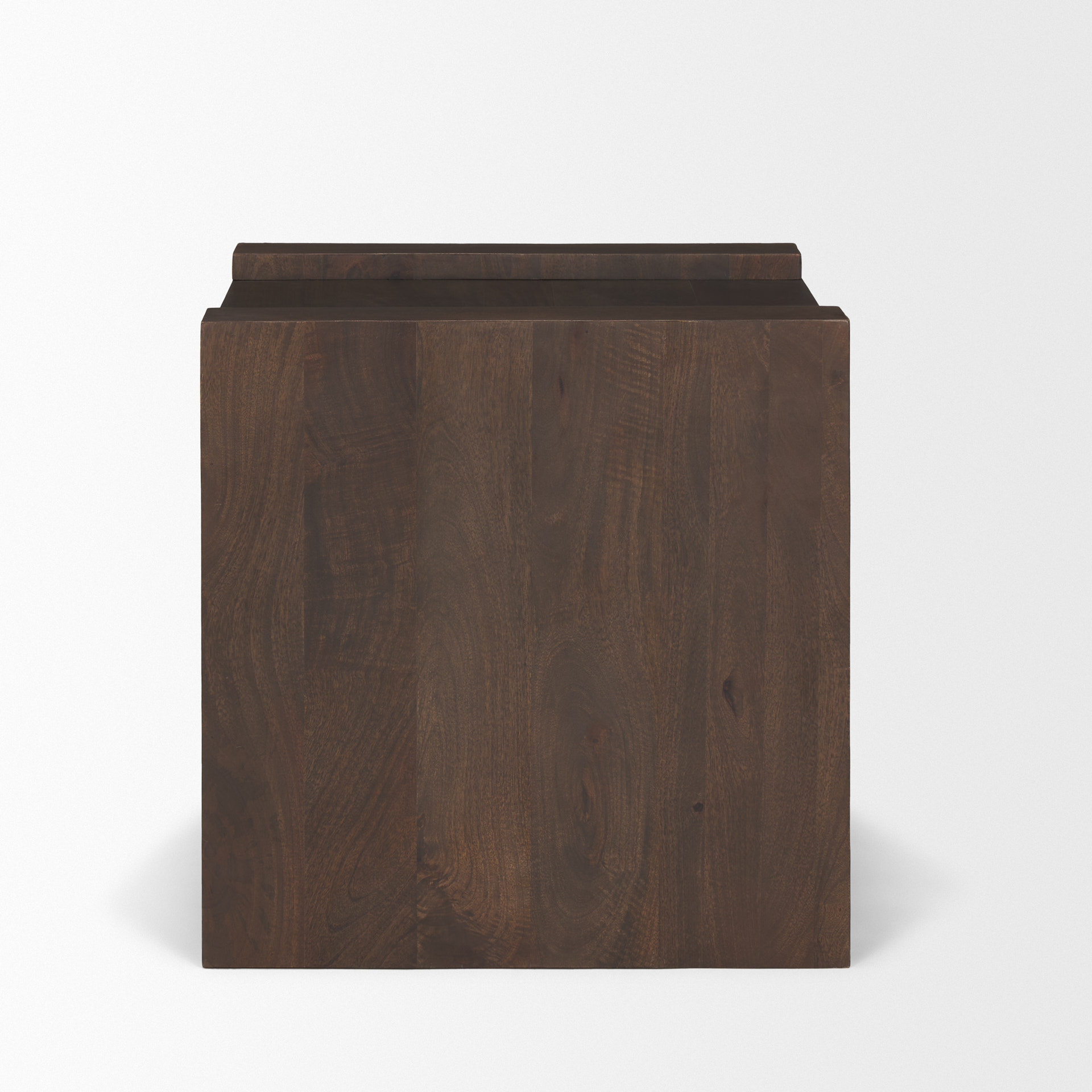 wesson dark brown wood accent table