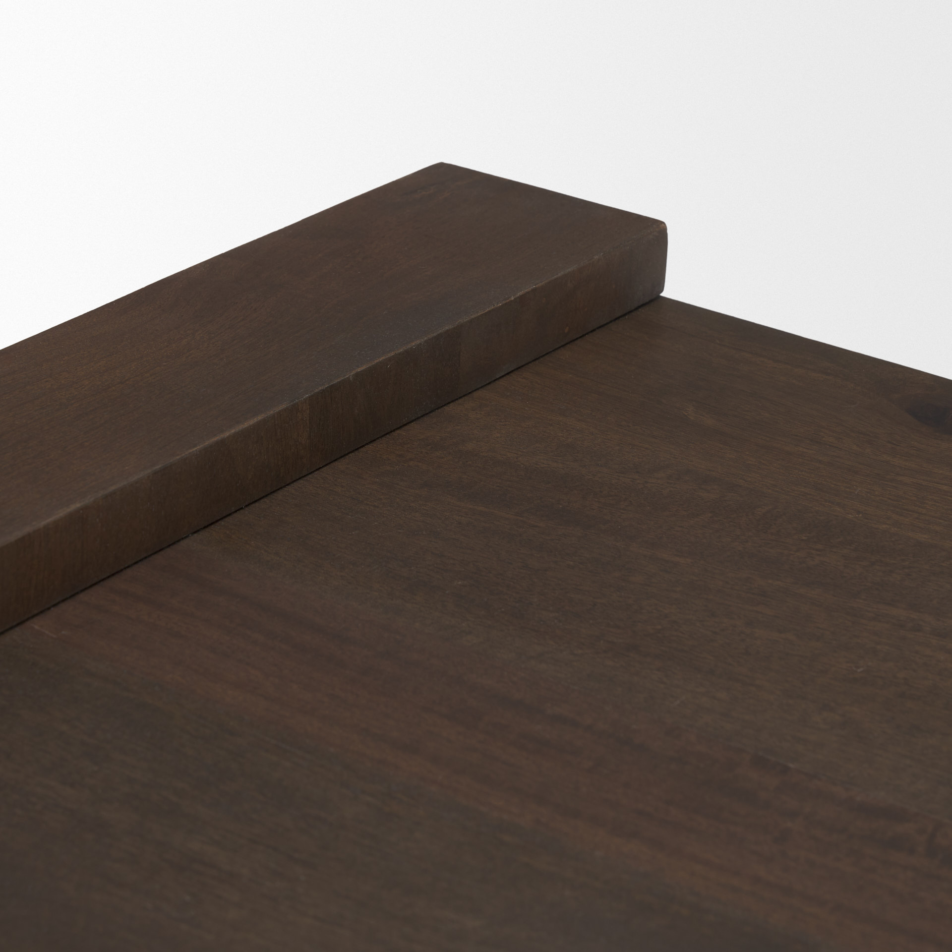 wesson dark brown wood accent table