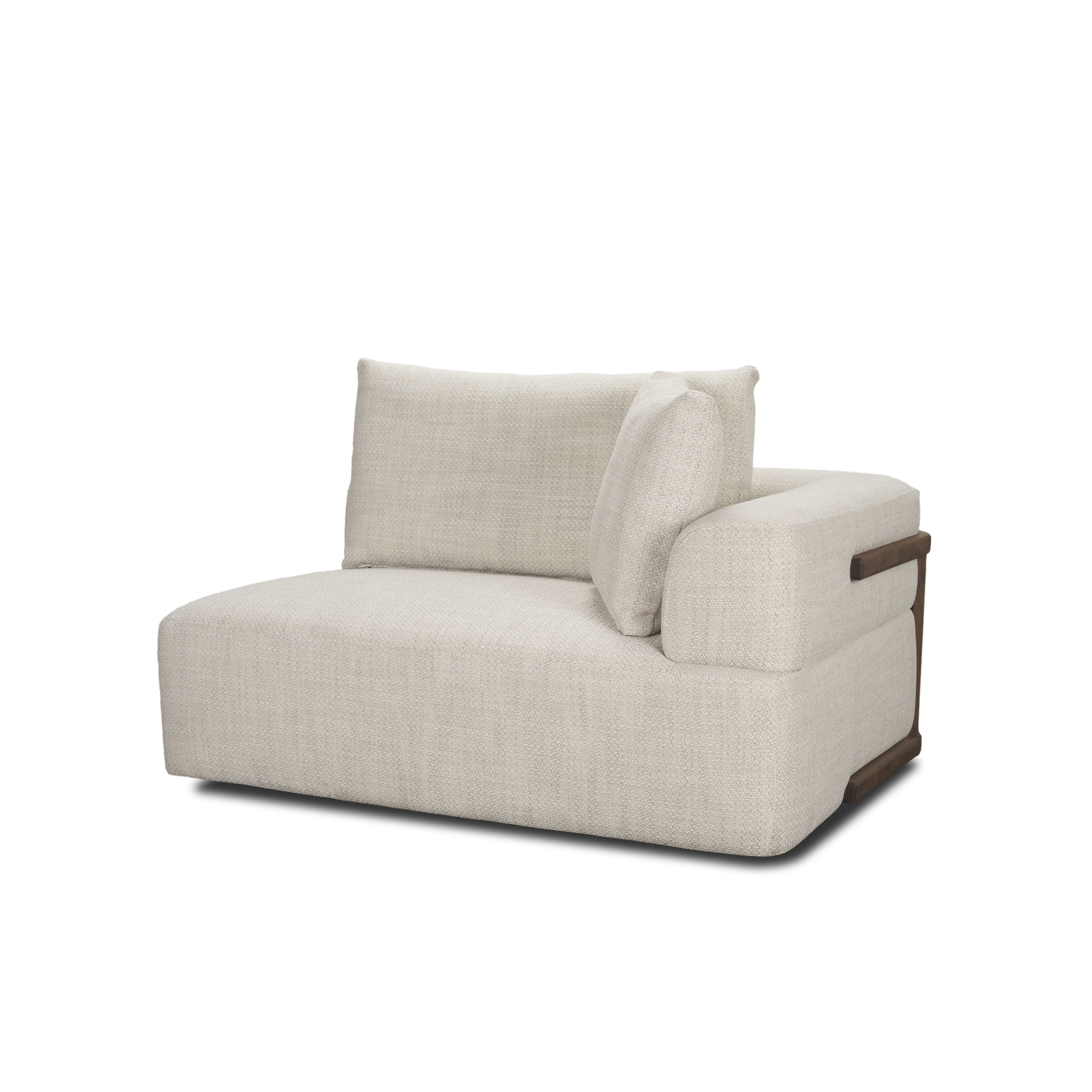 warner oatmeal 3 piece sofa set w/corner piece