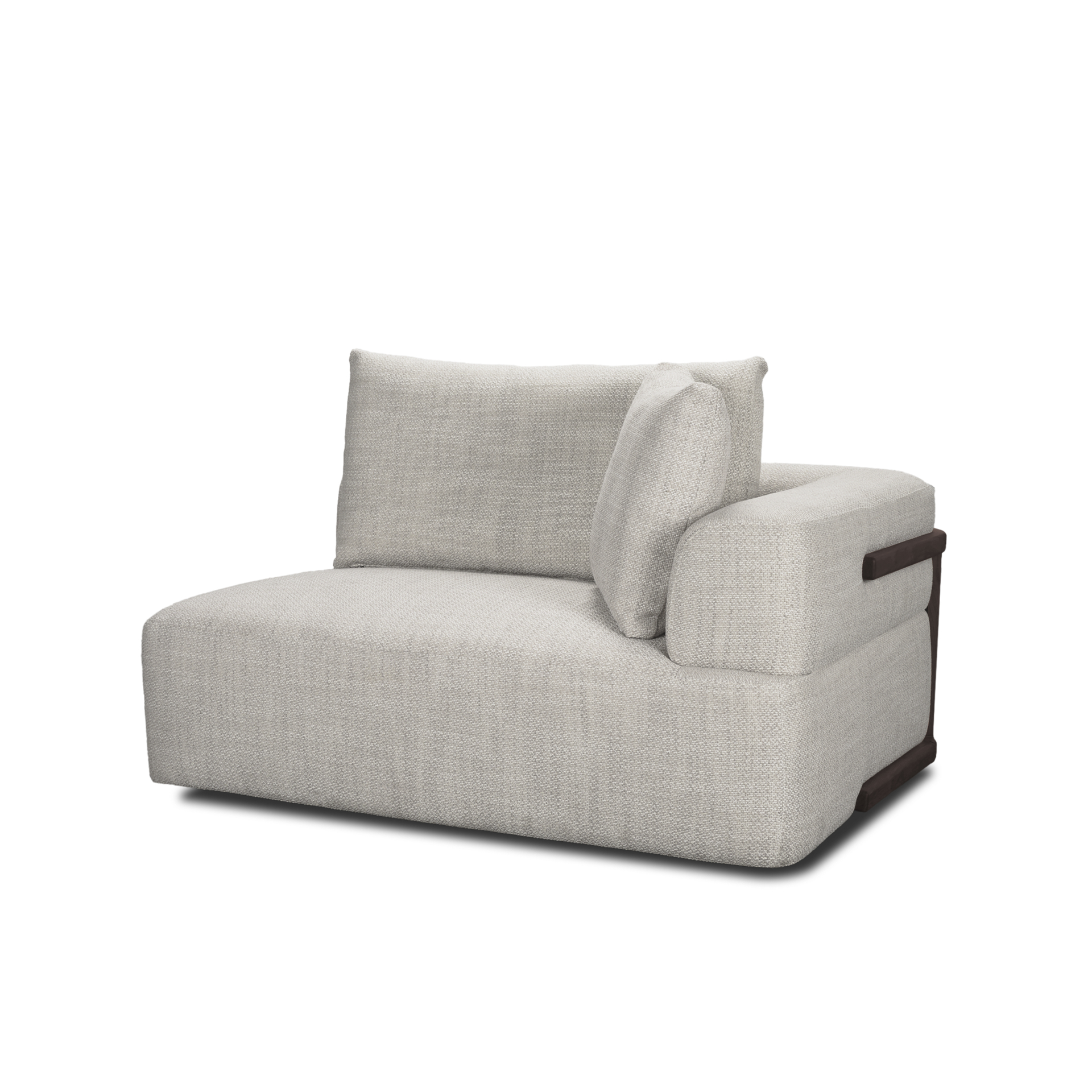warner gray 3 piece sofa set w/corner piece