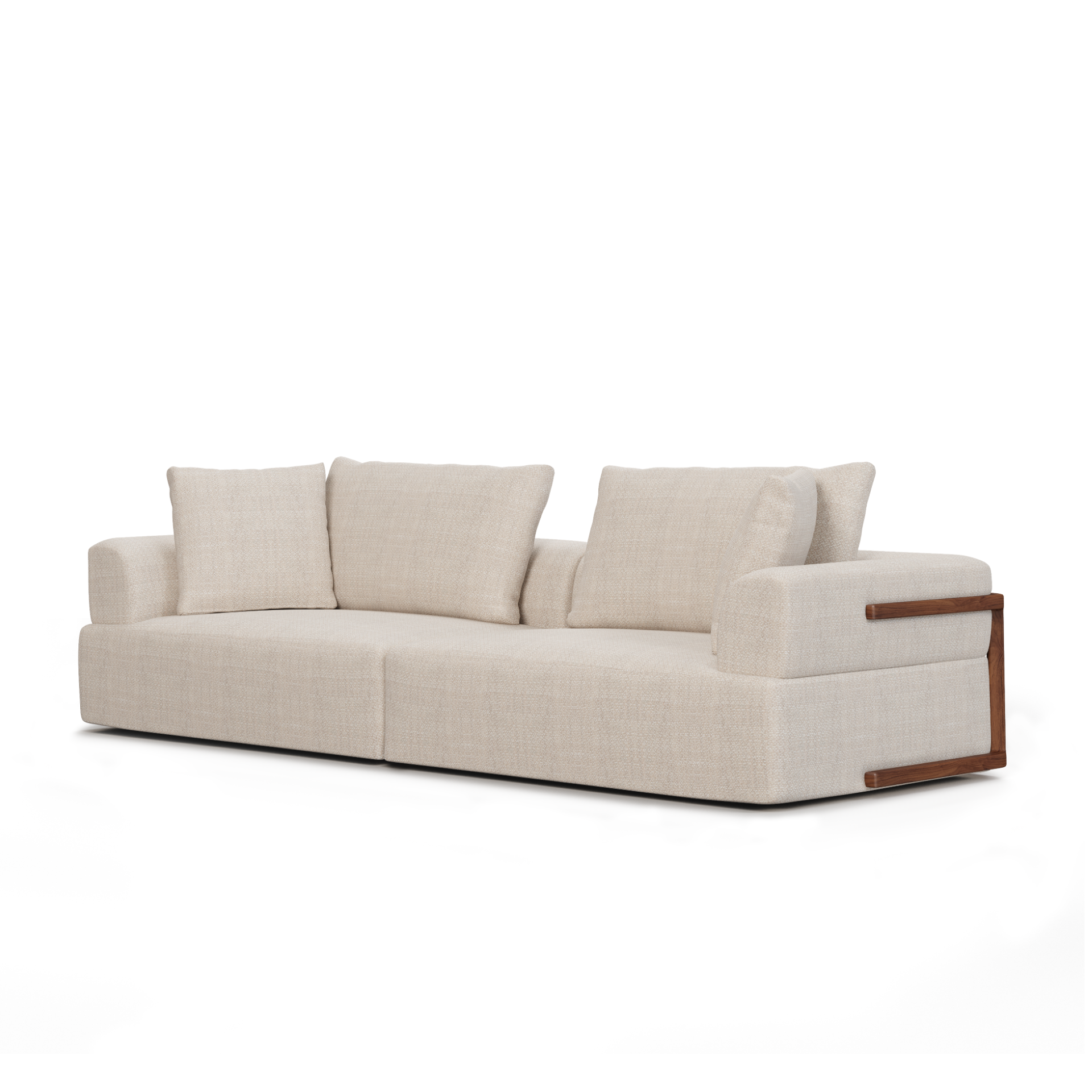 warner oatmeal 2 piece sofa set
