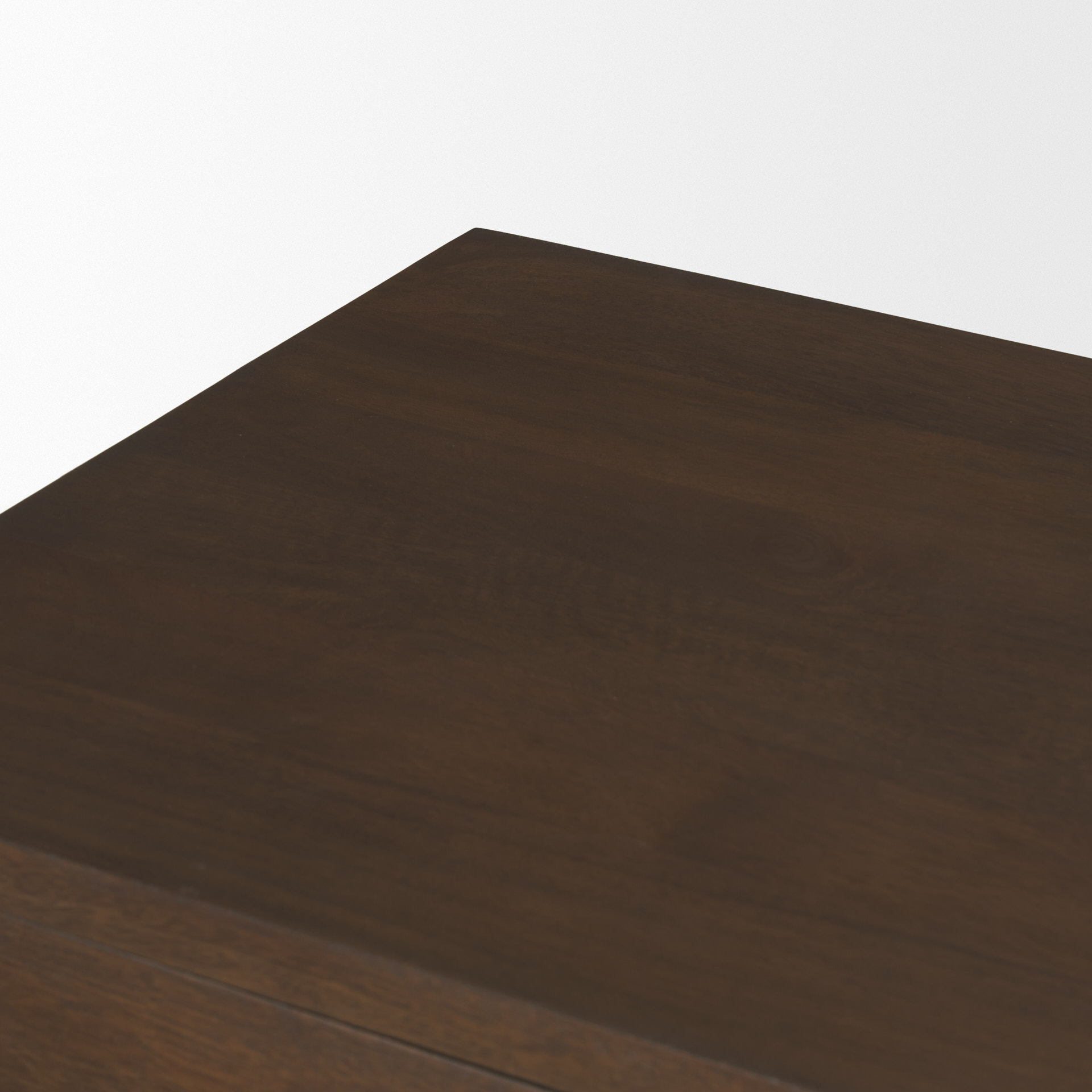 jonan dark brown wood w/ dark aged brass 2 door 3 drawer sideboard