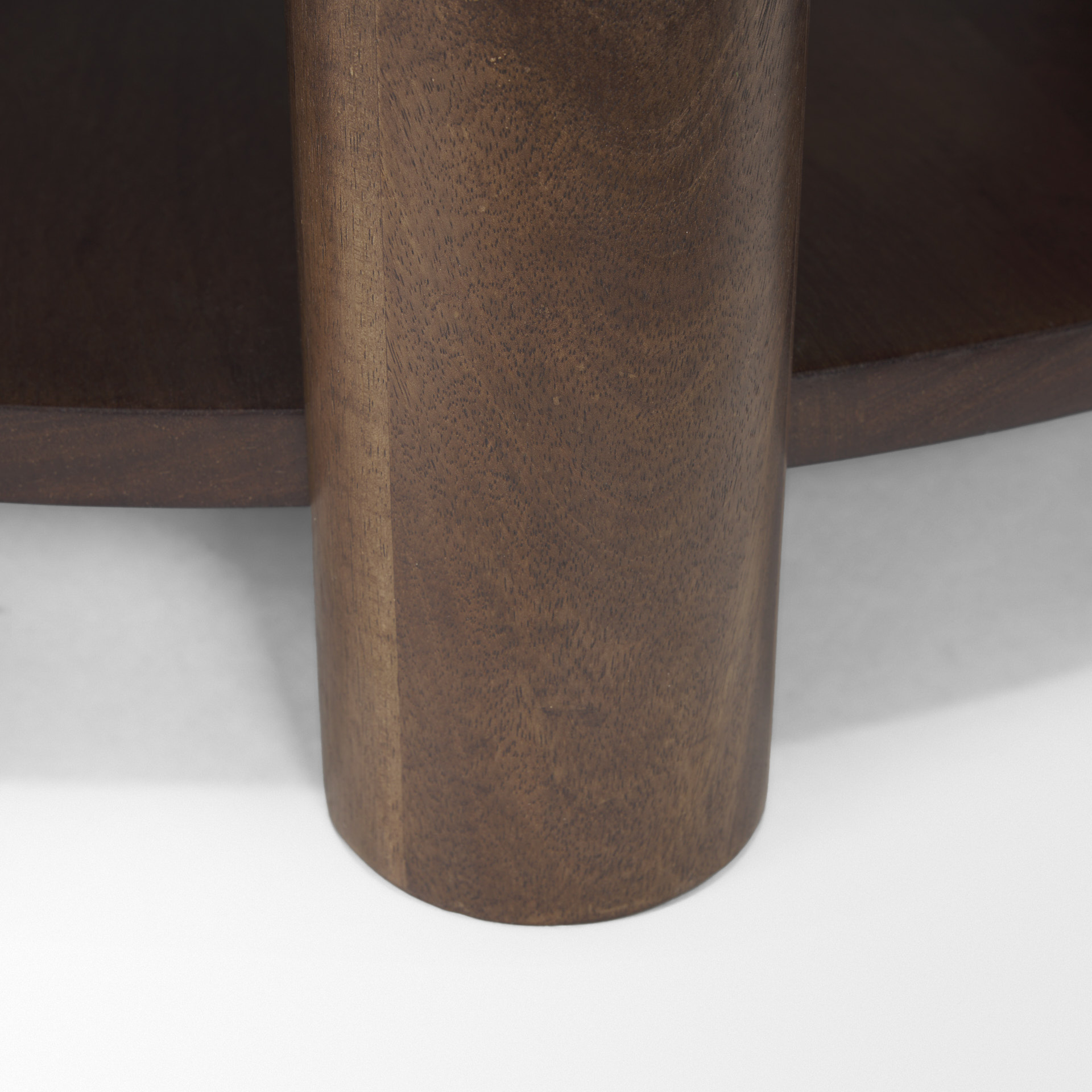 jovia brown mango wood w/ cappuccino marble round coffee table