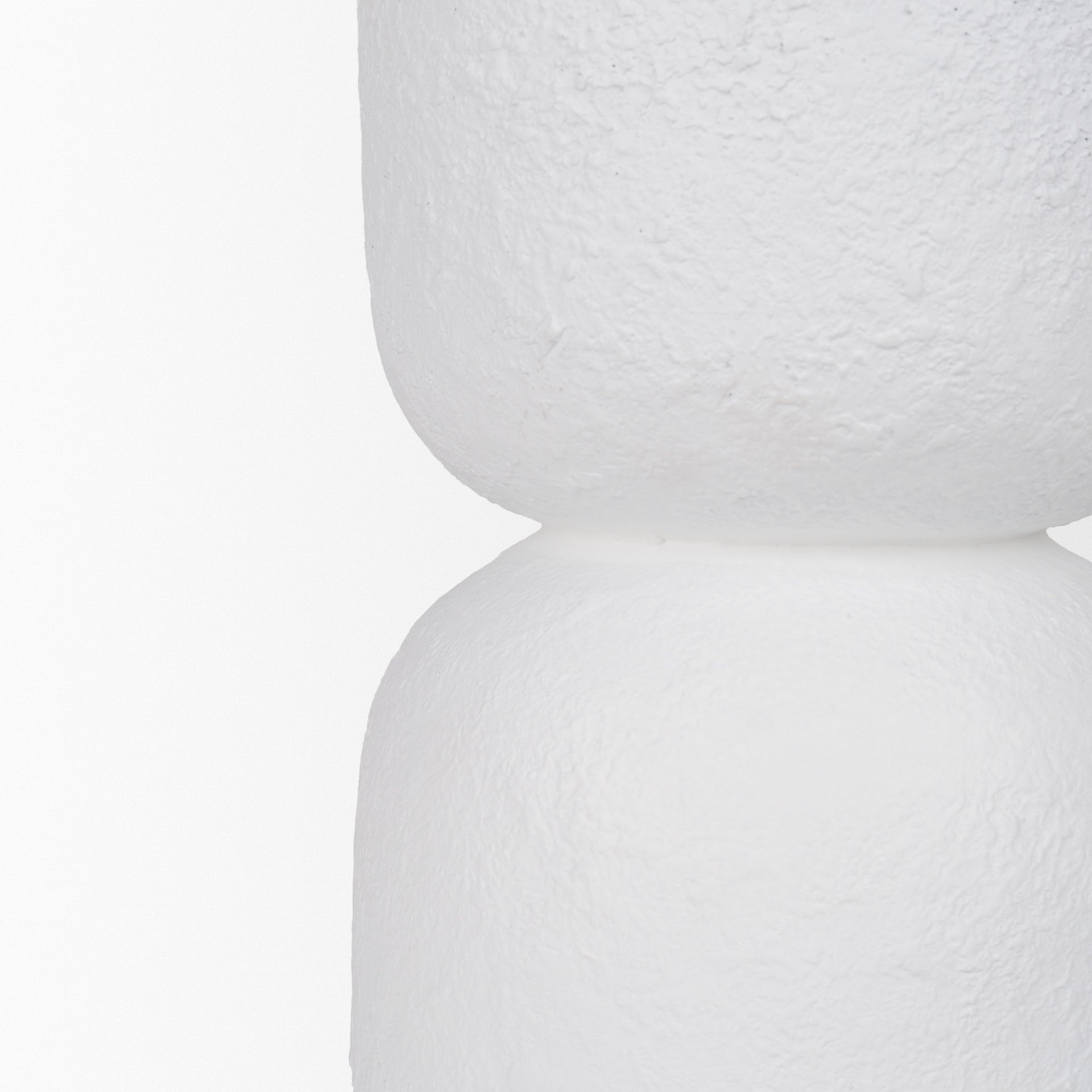 everly 15.0l x 15.0w x 27.5h white cement w/beige shade table lamp