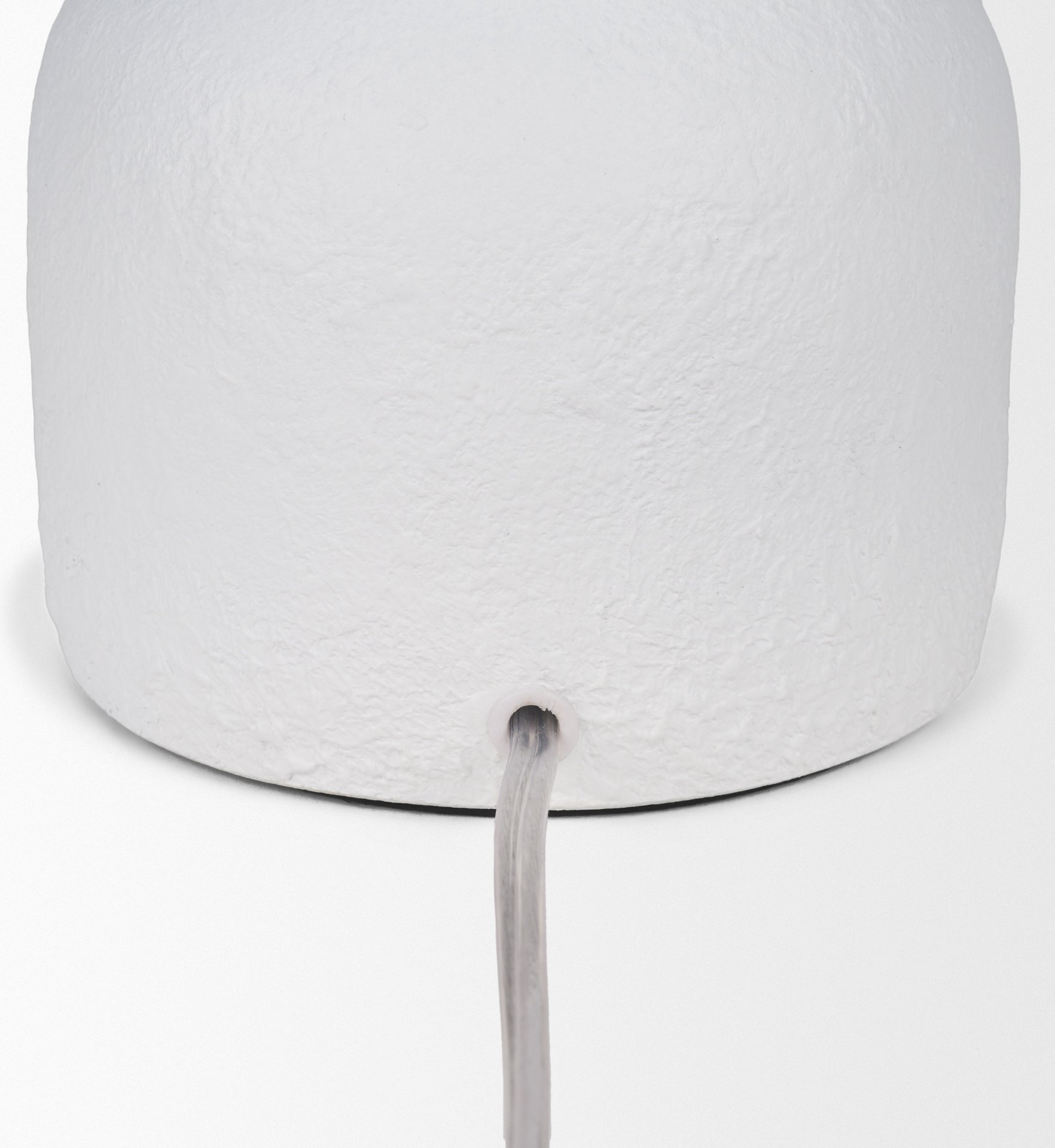 everly 15.0l x 15.0w x 27.5h white cement w/beige shade table lamp