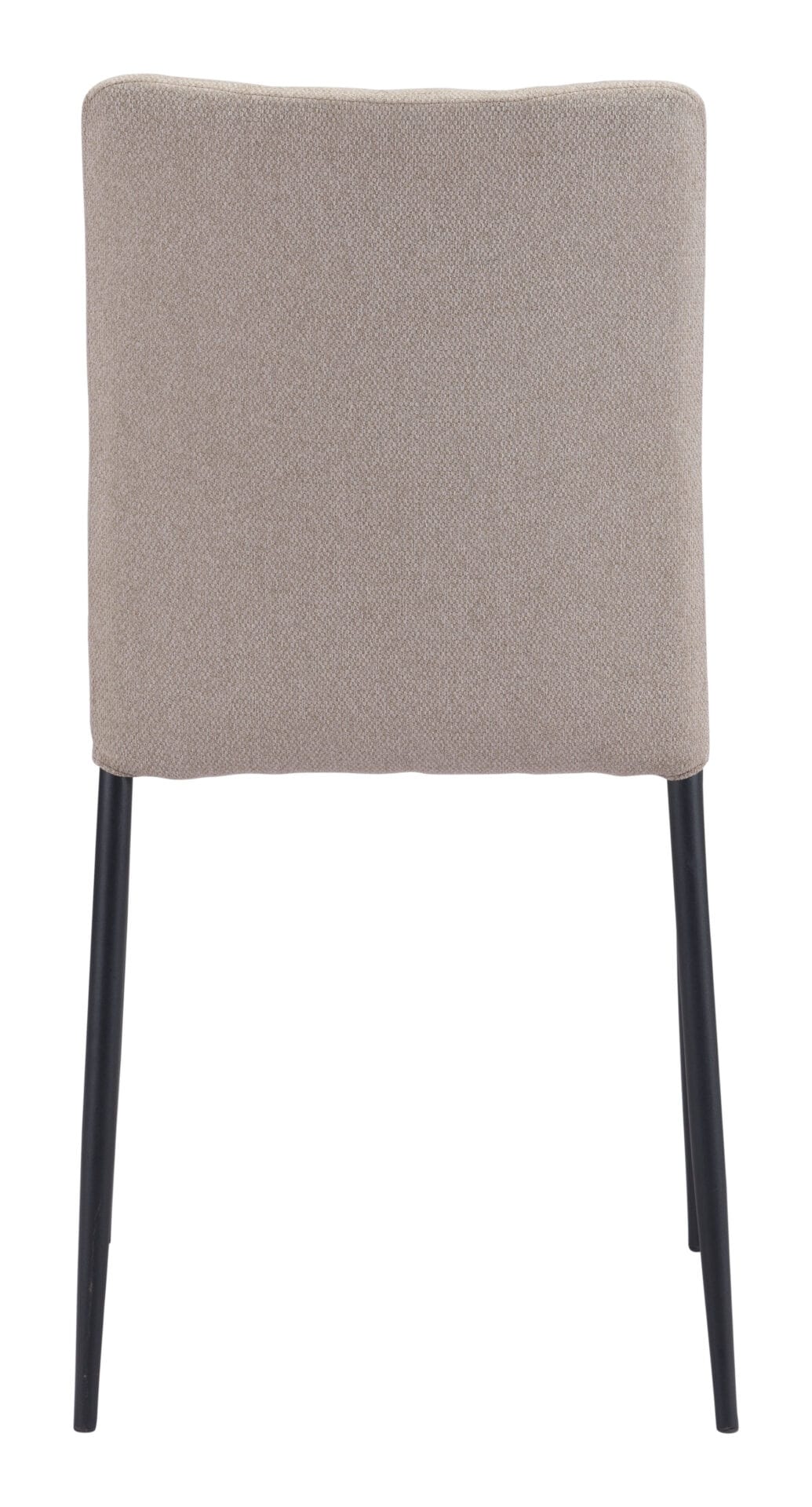 Beige Diamond Pattern Dining Chair with Black Steel Legs (Set of 2) 6 Beige Diamond Pattern Dining Chair with Black Steel Legs (Set of 2) - Image 6