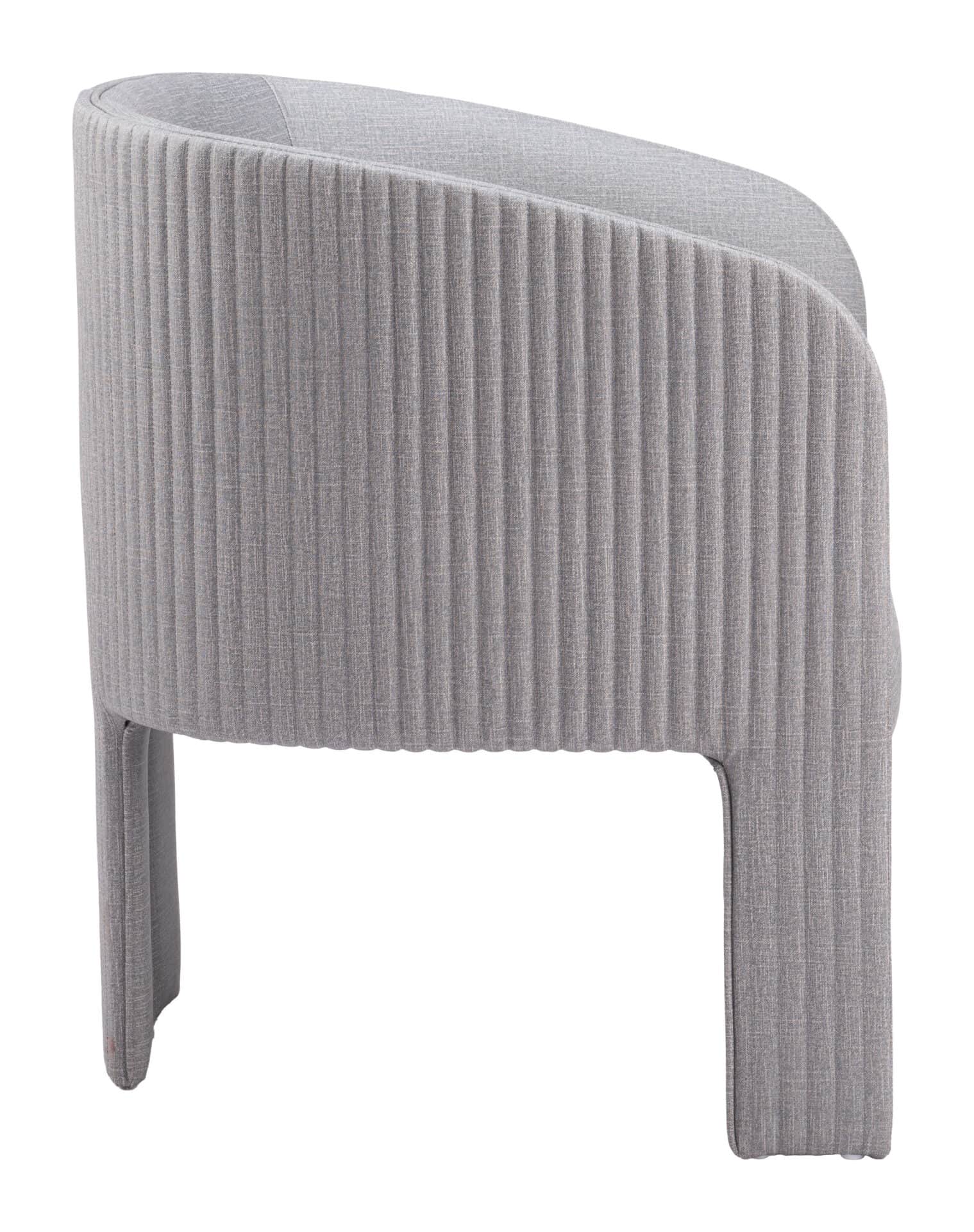 Slate Gray Modern Accent Chair with Armrest Support 5 Slate Gray Modern Accent Chair with Armrest Support - Image 5