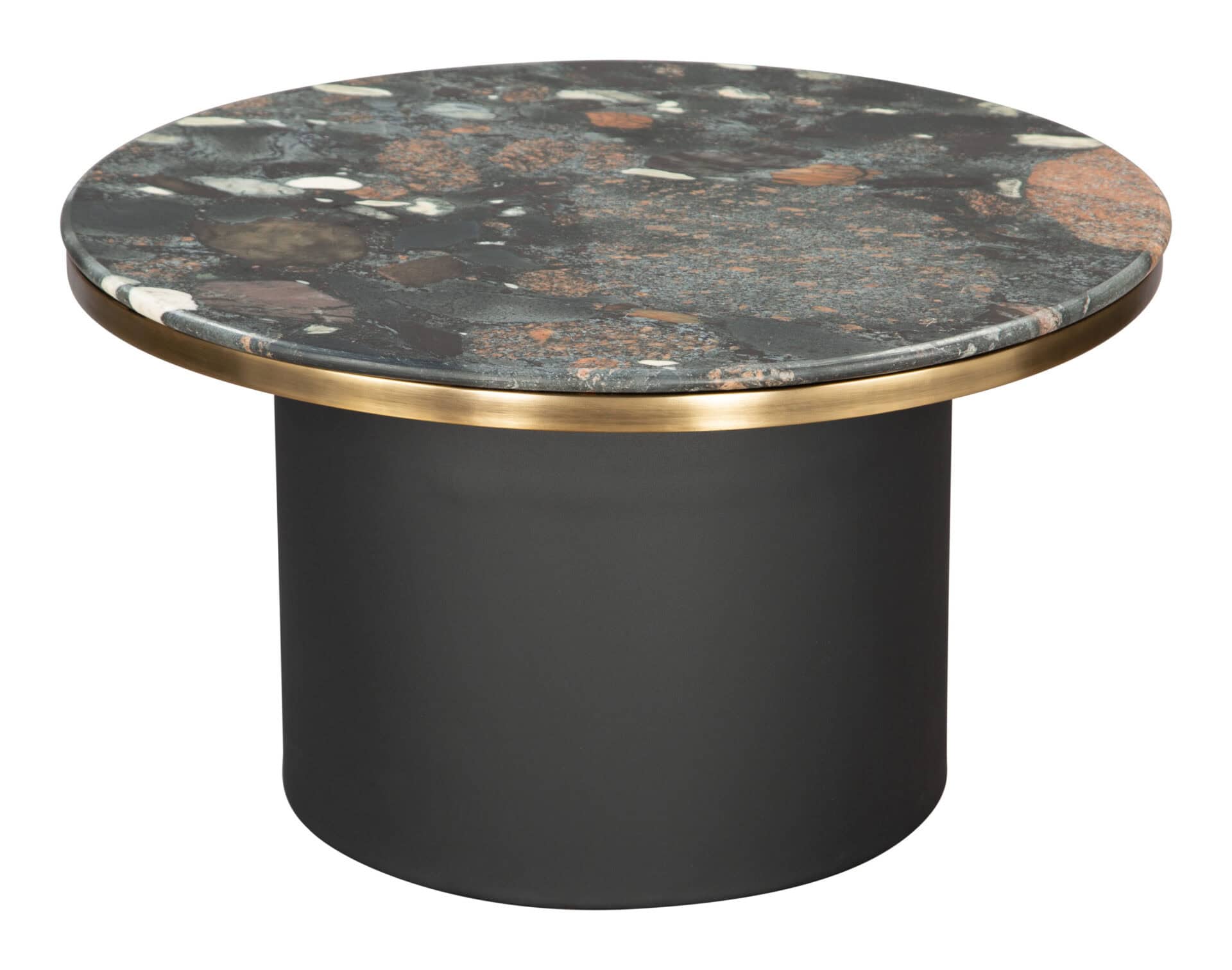 Modern Marble Coffee Table with Steel Legs and Round Top 4 Modern Marble Coffee Table with Steel Legs and Round Top - Image 4
