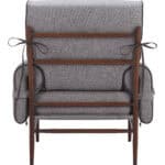 Gray Contemporary Accent Chair with Padded Armrests and Steel Frame 11 Gray Contemporary Accent Chair with Padded Armrests and Steel Frame