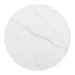 White Sintered Stone Round Dining Table with Steel Base 17 White Sintered Stone Round Dining Table with Steel Base