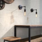 Steampunk Industrial Wall Lamp in Antique Black and Copper Finish 4 Steampunk Industrial Wall Lamp in Antique Black and Copper Finish