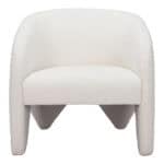 Modern White Shearling Accent Chair with Armrest Support 12 Modern White Shearling Accent Chair with Armrest Support