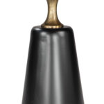 Modern Black Round Side Table with Minimalist Design