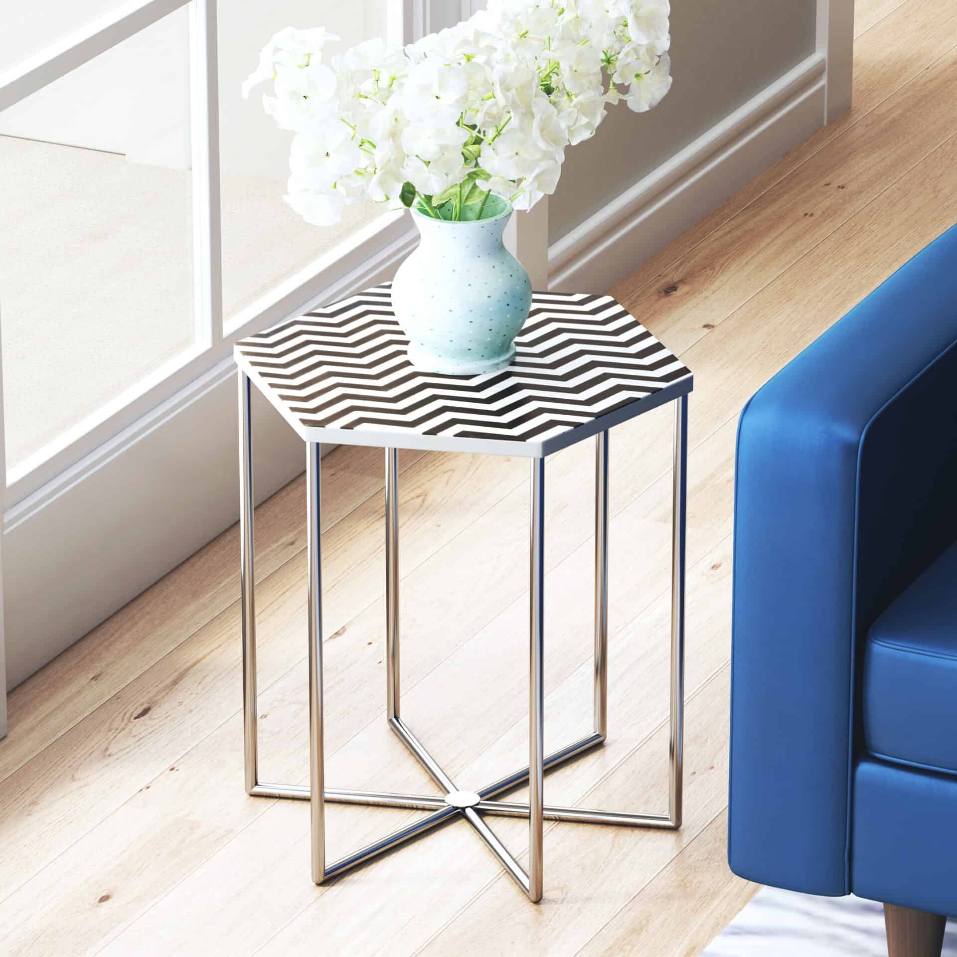 Bold Multicolor Side Table with Rubber Feet Protection 2 Bold Multicolor Side Table with Rubber Feet Protection - Image 2