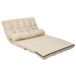 Adjustable 6-Position Foldable Floor Sofa with Washable Cover