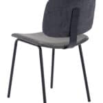 Gray Dining Room Chairs with Faux Leather and Steel Legs (Set of 2) 18 Gray Dining Room Chairs with Faux Leather and Steel Legs (Set of 2)