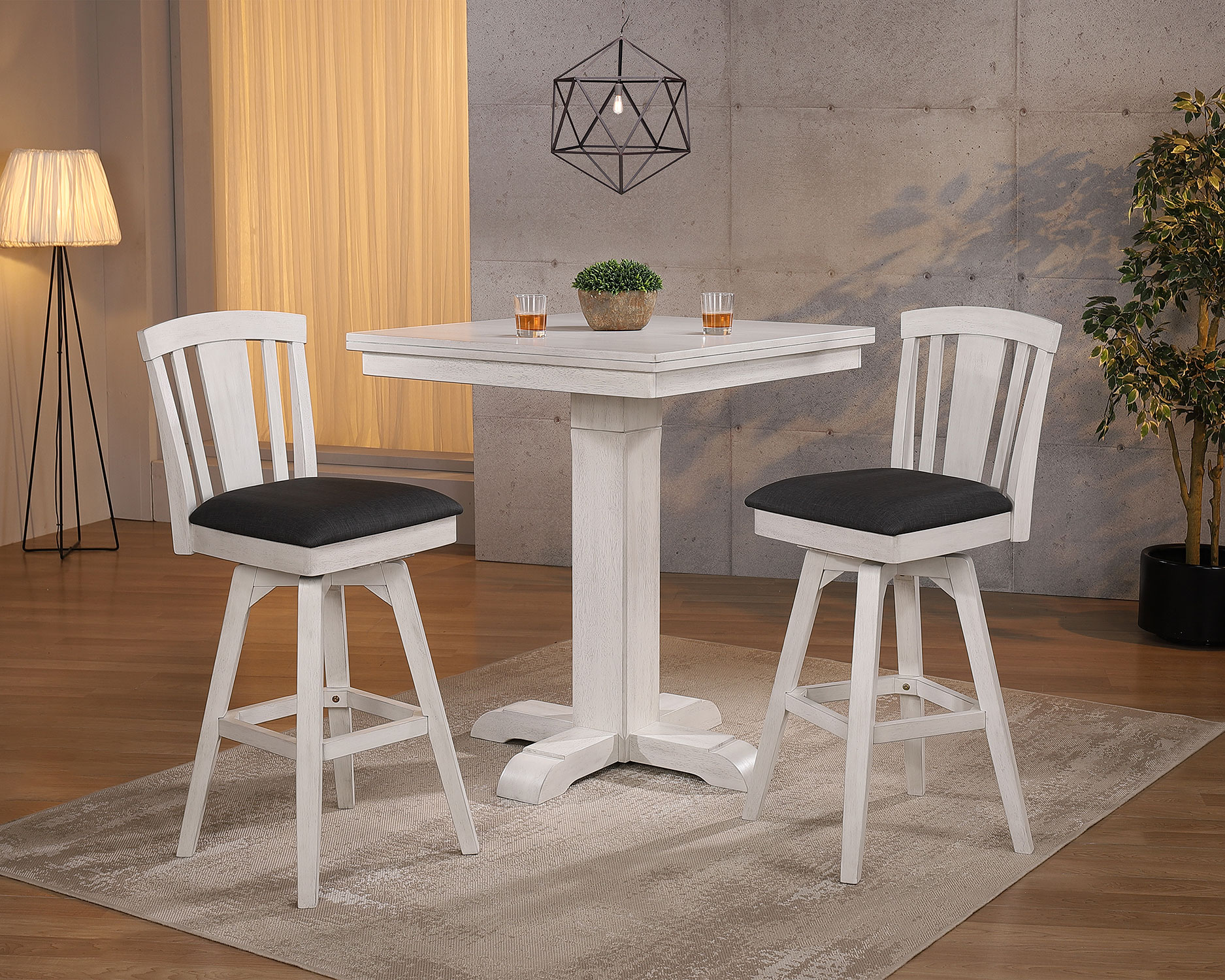 summer winds fan back 24-inch swivel counter stool