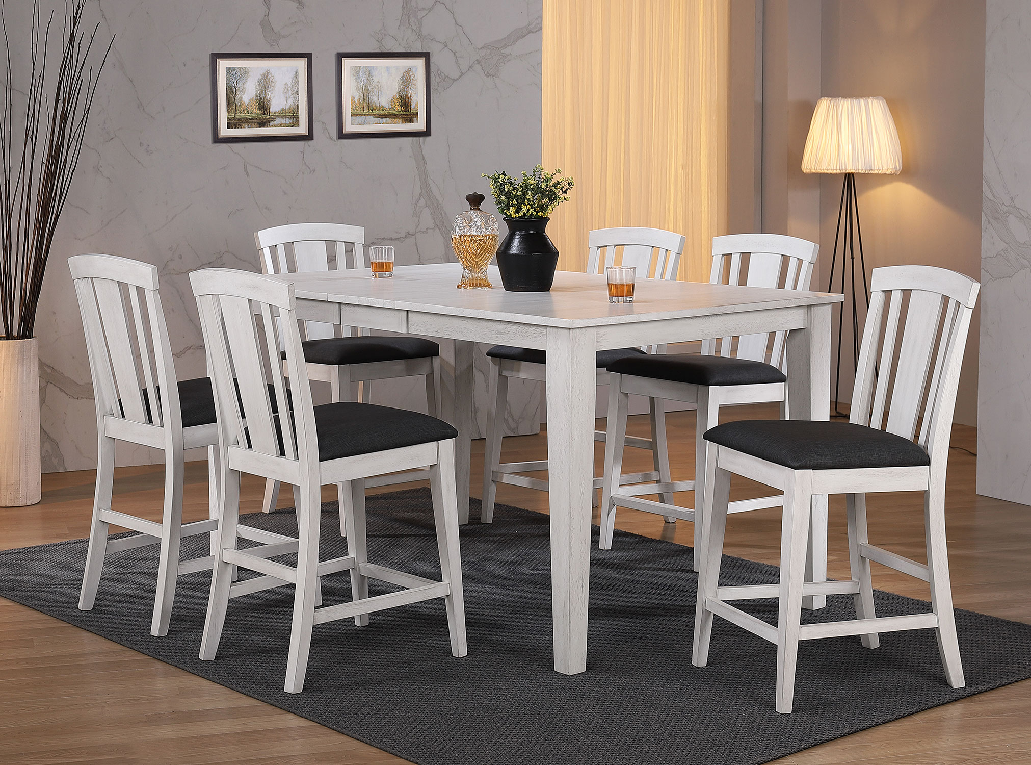 summer winds stationary fan back 24-inch counter stool (pack of 2)