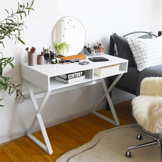 Modern Multifunction Desk with Storage Compartments and Sturdy Design 2 Modern Multifunction Desk with Storage Compartments and Sturdy Design - Image 2