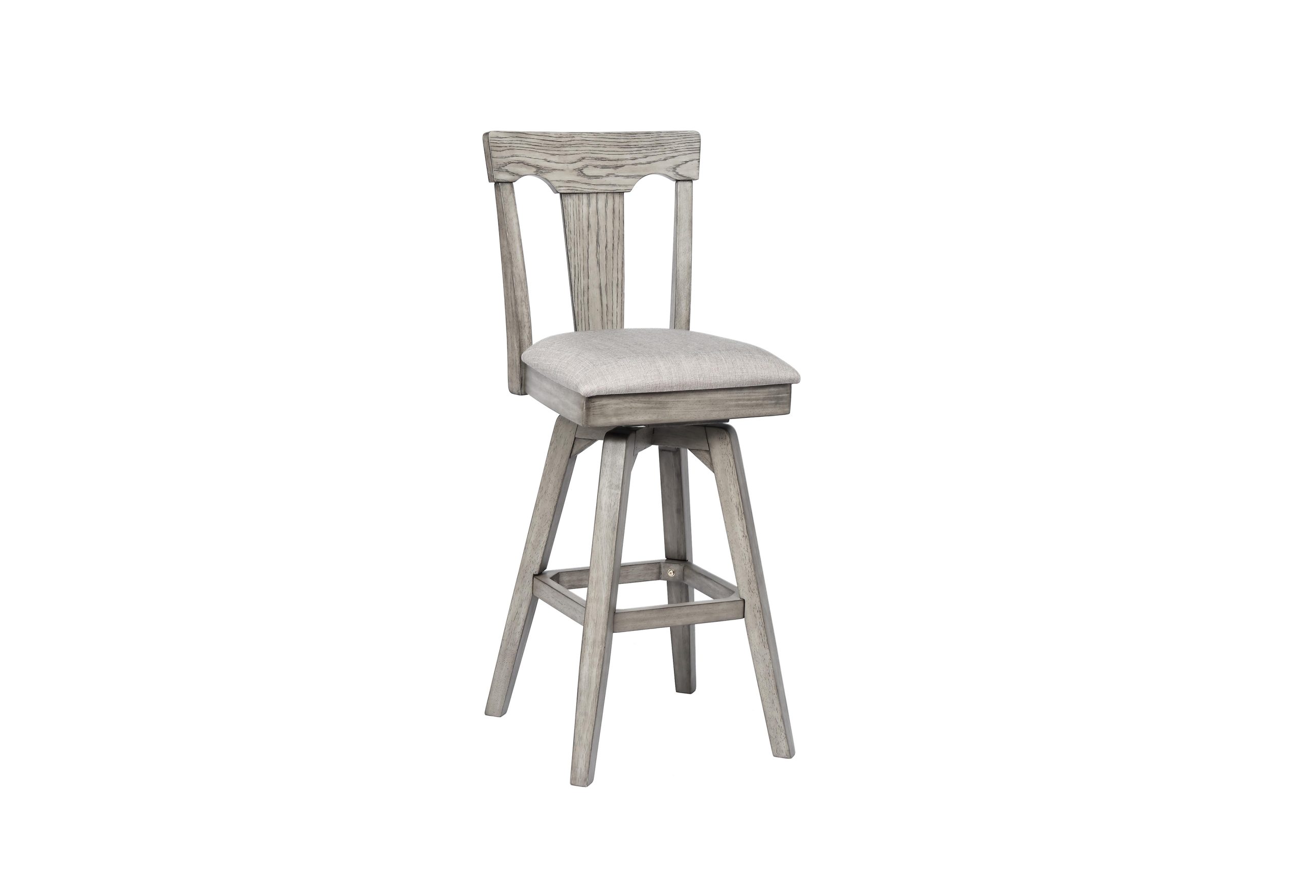 graystone 24-inch panel back counter stool with upholstered seat