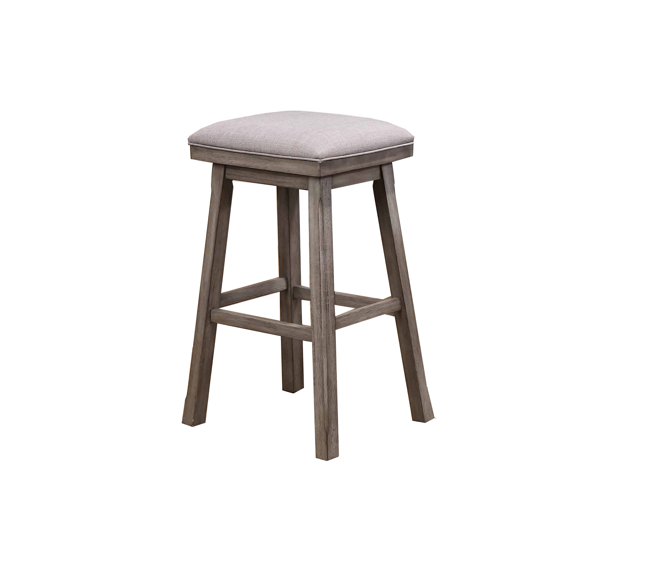 graystone 30-inch upholstered seat saddle bar stool (pack of 2)