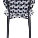 Geometric Print Dining Chairs with Black Legs (Set of 2)