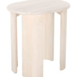 Natural White-Washed Acacia Wood Oval End Table with Durable Design 9 Natural White-Washed Acacia Wood Oval End Table with Durable Design