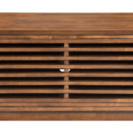 Narrow Modern Walnut TV Stand with Adjustable Shelf and Cable Holes 11 Narrow Modern Walnut TV Stand with Adjustable Shelf and Cable Holes