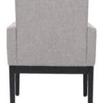 Gray Dining Chair with Arms, Wooden Frame, and Fabric Seat 10 Gray Dining Chair with Arms, Wooden Frame, and Fabric Seat