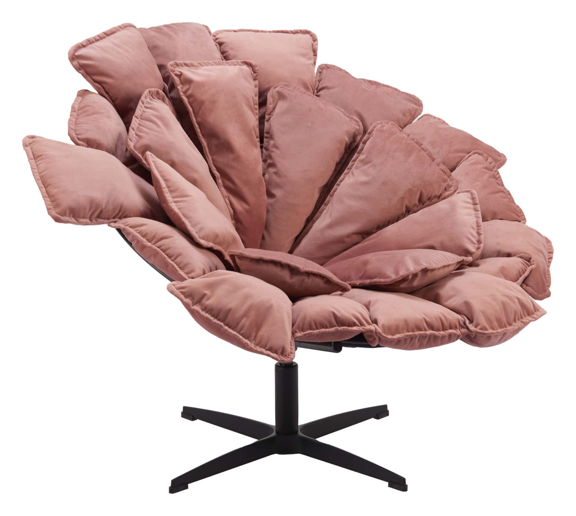 Velvet Swivel Accent Chair with Steel Base and Rubber Feet 1 Velvet Swivel Accent Chair with Steel Base and Rubber Feet