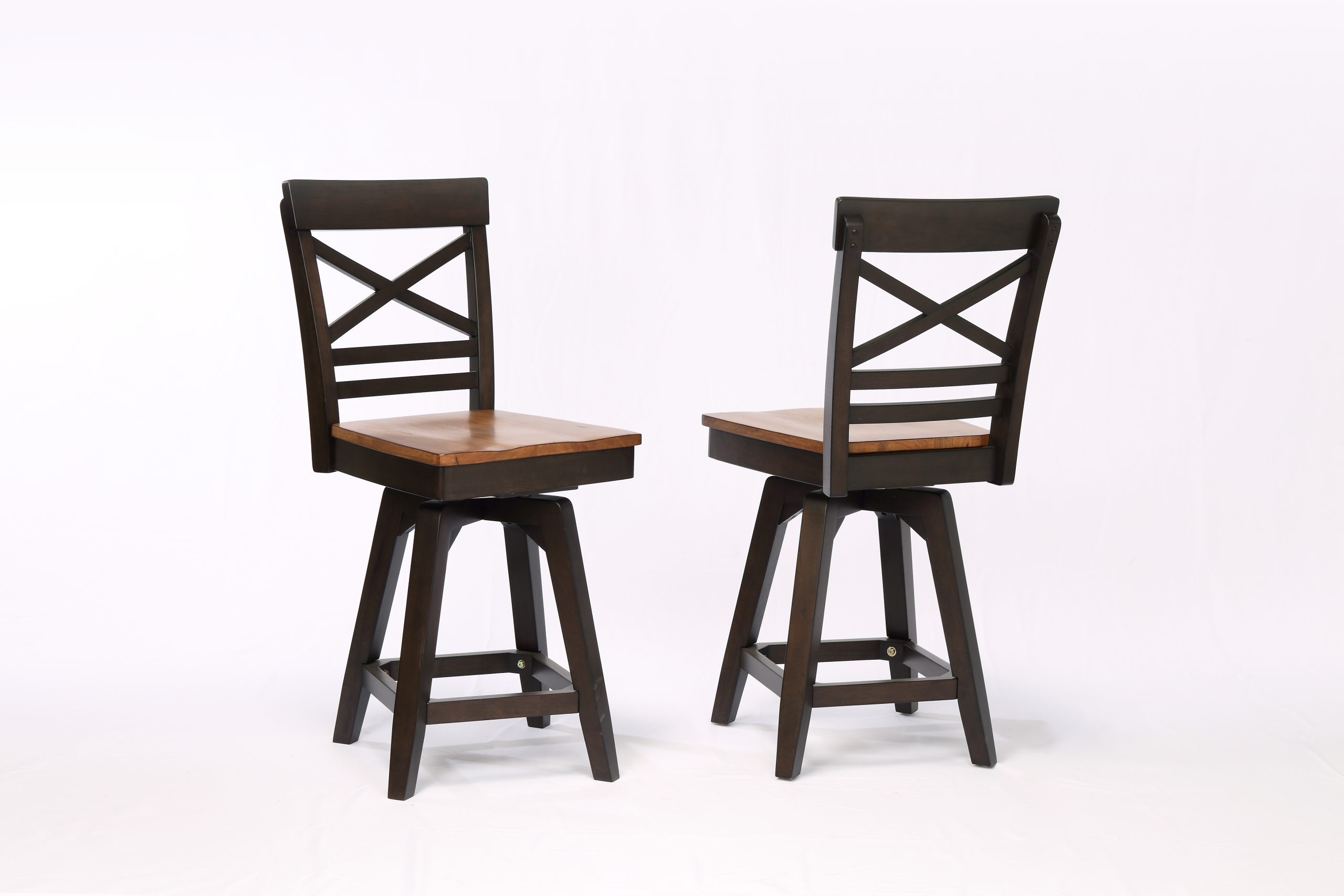 choices black oak x-back counter stool
