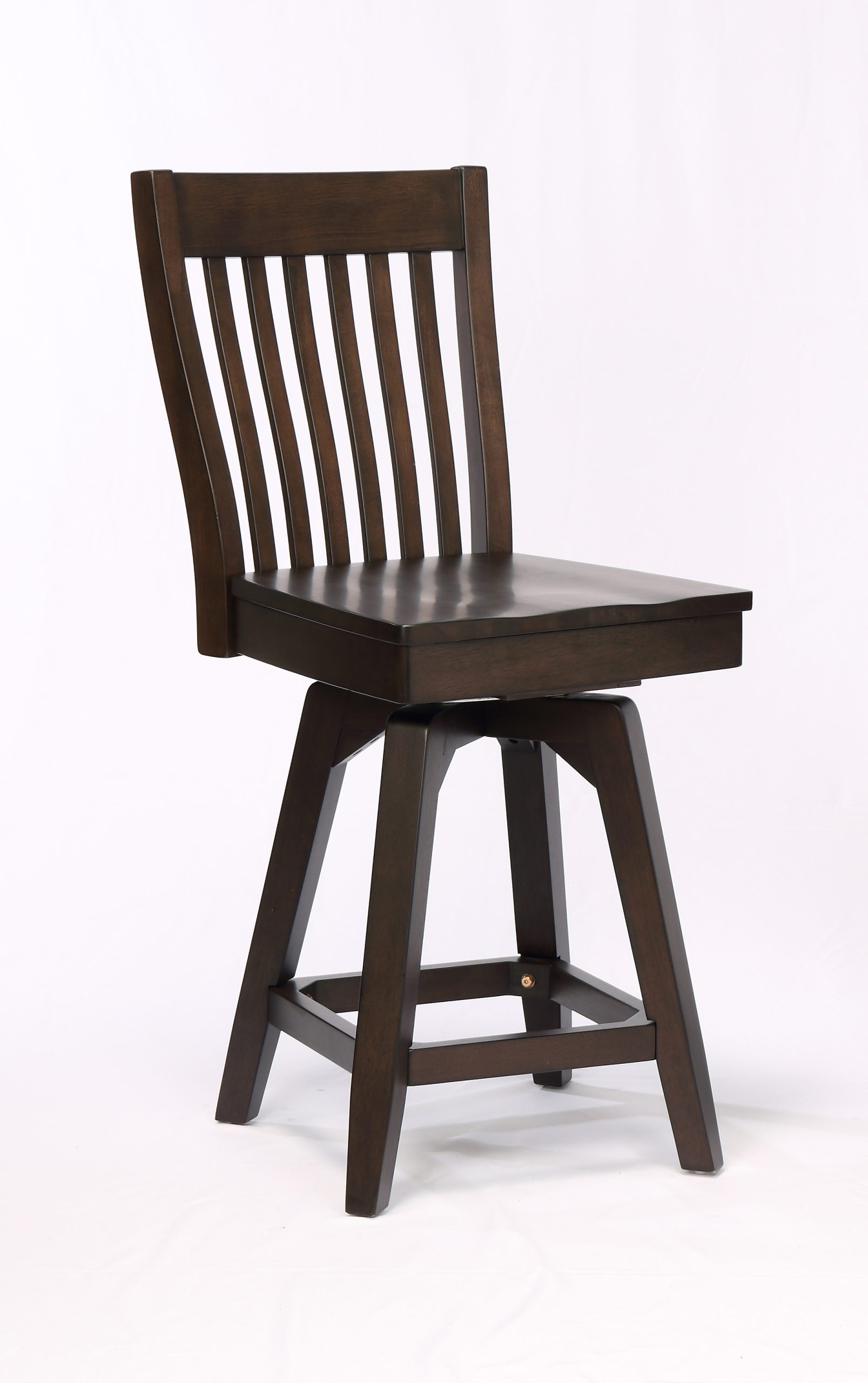 choices black oak slat back bar stool