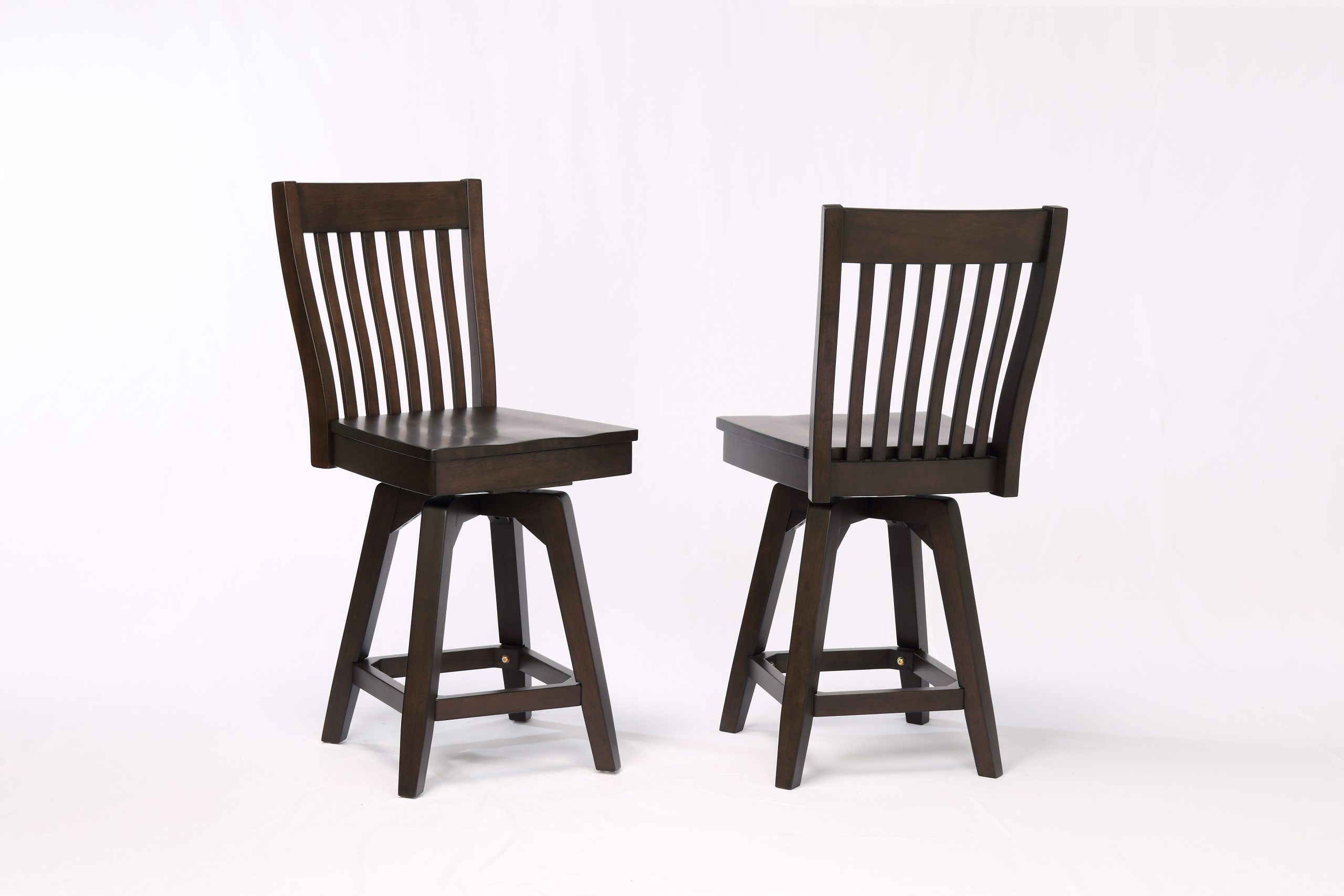 choices black oak slat back counter stool