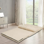 Adjustable 6-Position Foldable Floor Sofa with Washable Cover