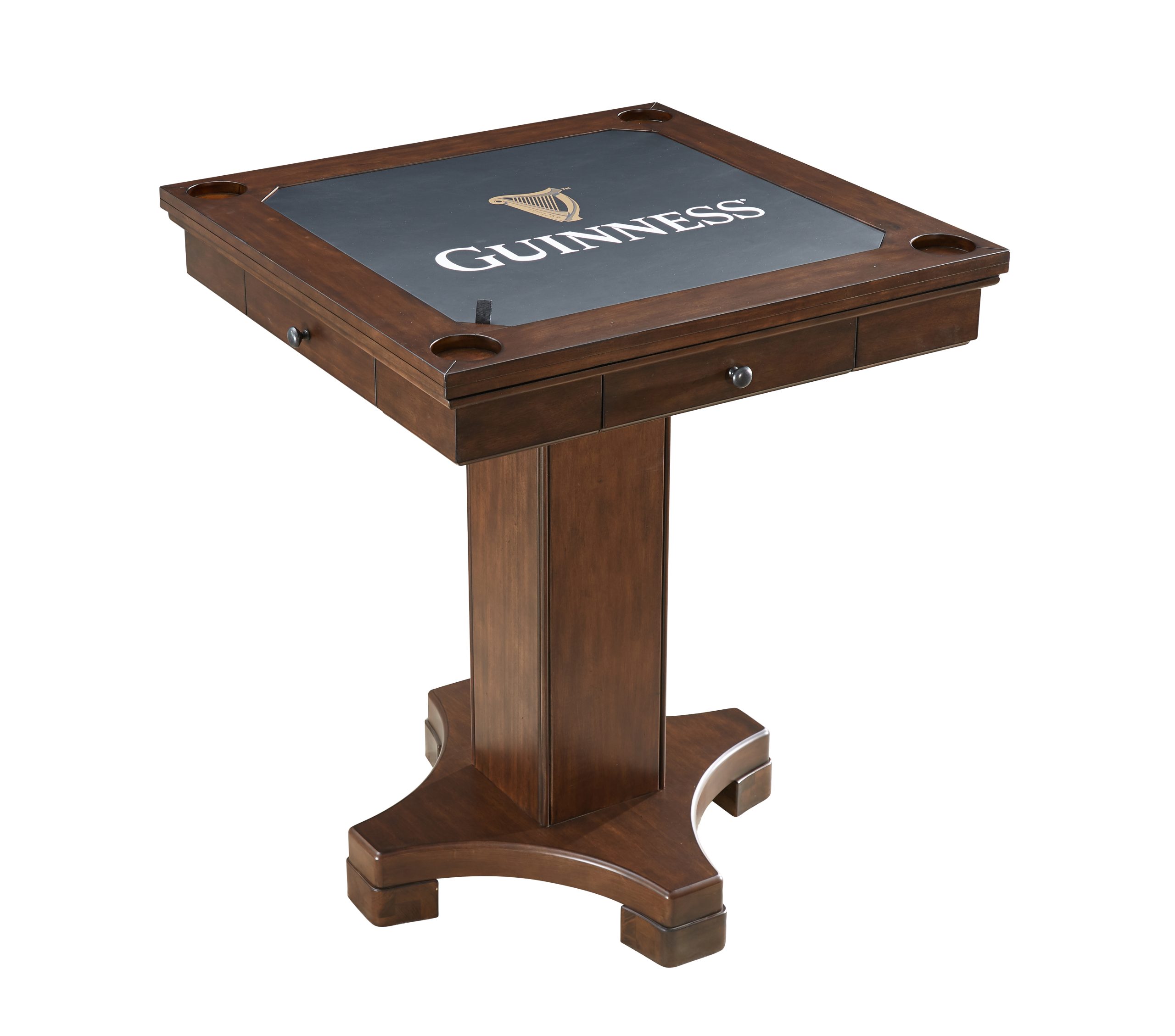 guinness bar height flip top poker table