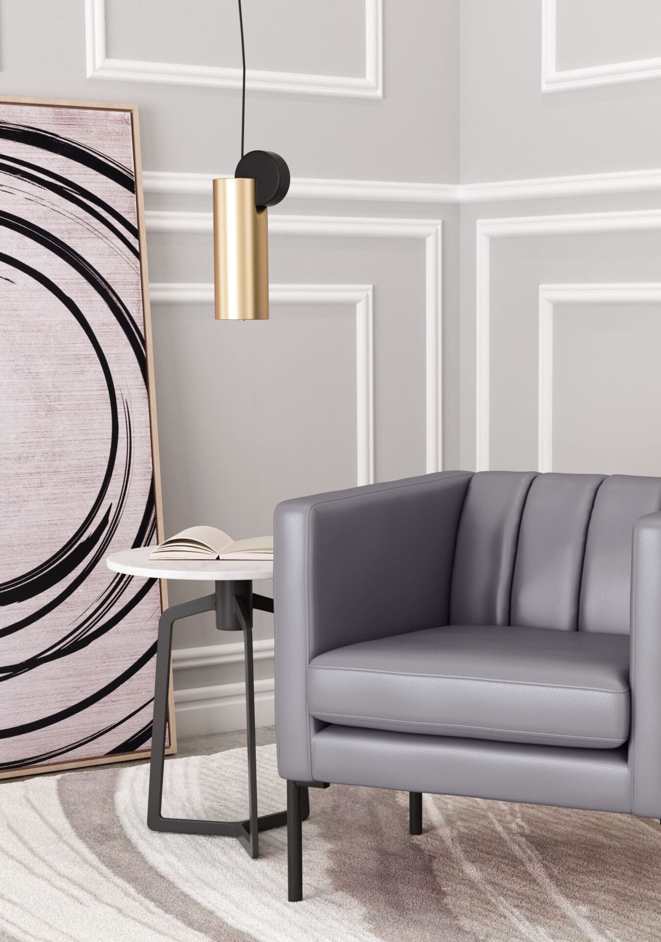 Modern Gold and Black Ceiling Lamp with Adjustable LED Lighting 3 Modern Gold and Black Ceiling Lamp with Adjustable LED Lighting - Image 3