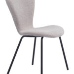 Light Gray Stackable Dining Chair with Powder Coated Steel Frame (Set of 2) 17 Light Gray Stackable Dining Chair with Powder Coated Steel Frame (Set of 2)