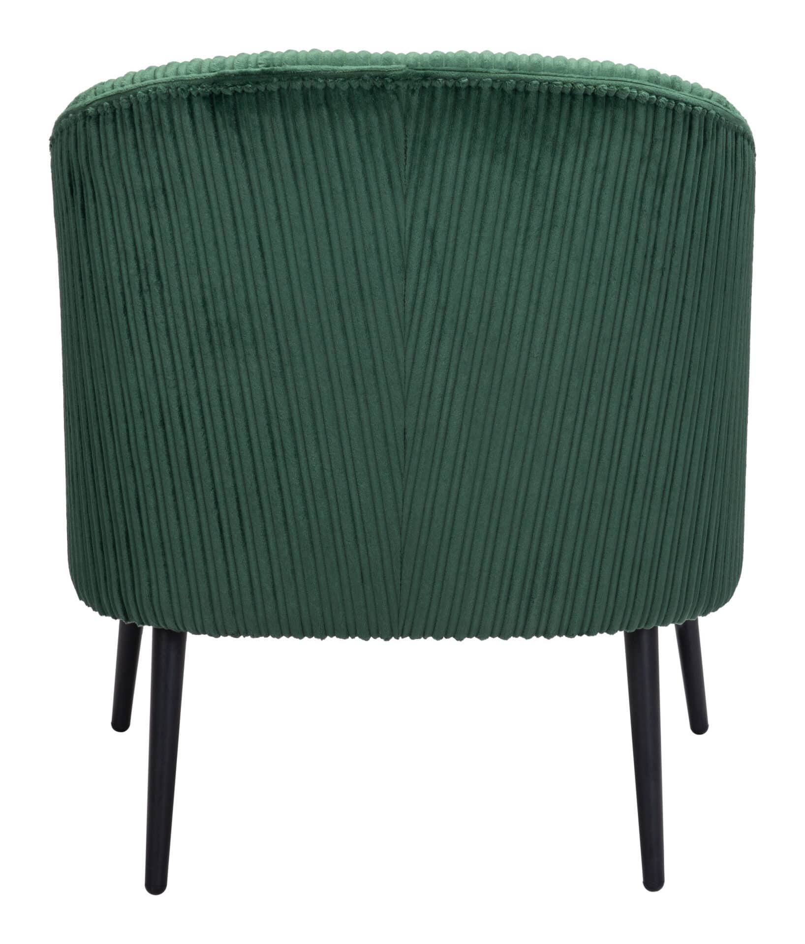 Boho Chic Green Accent Chair with Tufted Upholstery and Wood Legs 5 Boho Chic Green Accent Chair with Tufted Upholstery and Wood Legs - Image 5