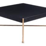 Modern Deco Square Coffee Table with Wood Top and Steel Frame 9 Modern Deco Square Coffee Table with Wood Top and Steel Frame