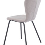 Light Gray Stackable Dining Chair with Powder Coated Steel Frame (Set of 2) 16 Light Gray Stackable Dining Chair with Powder Coated Steel Frame (Set of 2)