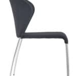 Retro Stackable Dining Chairs with Chromed Steel Legs (Set of 4) 10 Retro Stackable Dining Chairs with Chromed Steel Legs (Set of 4)