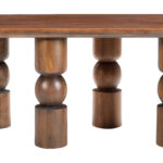 Mid-Century Acacia Wood Split Coffee Table for Living Room 9 Mid-Century Acacia Wood Split Coffee Table for Living Room