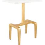 White and Gold End Table with Bold Modern Design 12 White and Gold End Table with Bold Modern Design
