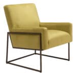 Olive Green Velvet Accent Chair with Steel Legs 15 Olive Green Velvet Accent Chair with Steel Legs