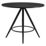Mid-Century Modern Round Dining Table with Industrial Design Elements 13 Mid-Century Modern Round Dining Table with Industrial Design Elements